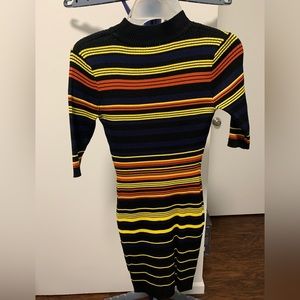 Sweater dress Multicolored stripes size M
